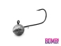 Preview: 5 Stück - Jig Kopf Delphin BOMB mit Halter Bait-Holder Haken #3/0