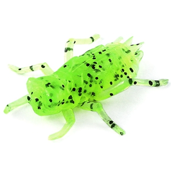 FishUp 0.75" Dragonfly 2cm - 12 Stück - Farbe 055 - Chartreuse/Black