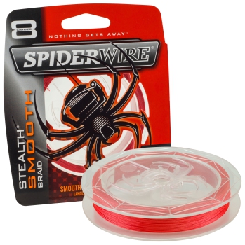 SpiderWire Stealth Smooth 8 - Rot / Red - 0,14mm - 12,5kg - 300m