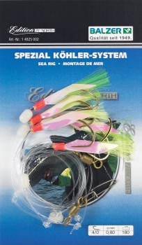BALZER Edition 71° North - Spezial - Köhlersystem  - gelb - 5 Beifänger