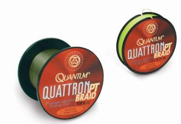 QUANTUM Quattron PT Super Braid 0,12mm / 6 kg Farbe Grün - je 100 m