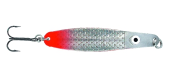 DEGA Lars Hansen JUMPER Seatrout-Lure Meerforellenblinke - 25g silber-rot