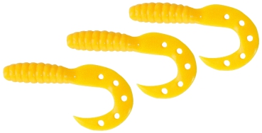 DEGA Curly Twister-Killer Twister 10cm gelb - 3 Stück