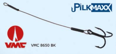 #8 / 7,5cm - Stinger Angsthaken VMC 8650 BK - 3 Stück - Premiumqualität - Pilkmaxx