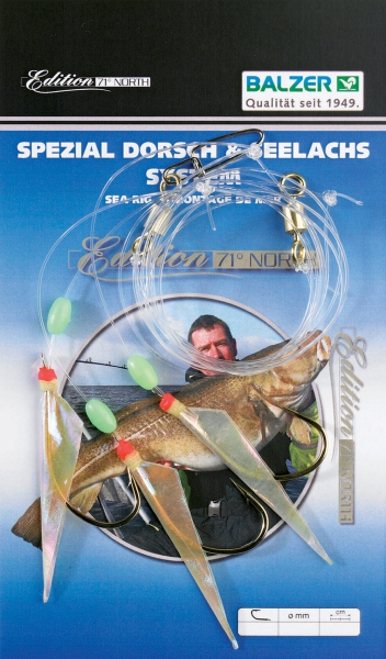 BALZER Edition 71° North - Dorsch- und Köhlersystem #7/0 - mit echter Fischhaut