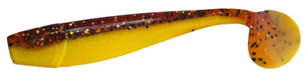 RELAX Kingshad 10 cm - braun-gelb-glitter