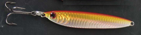 Aquantic Pilker Red Eye - orange-silber - 75g - Ostseepilker Norwegenpilker