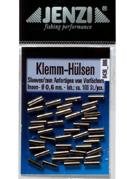 JENZI Quetsch-Hülsen Klemmhülsen - 1,6 mm - 100 Stück