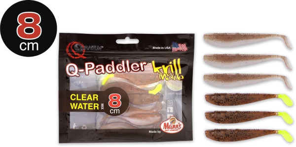 QUANTUM Q-Paddler Krill inside 8cm - Power Packs Clear Water Mix Krill 6Stück