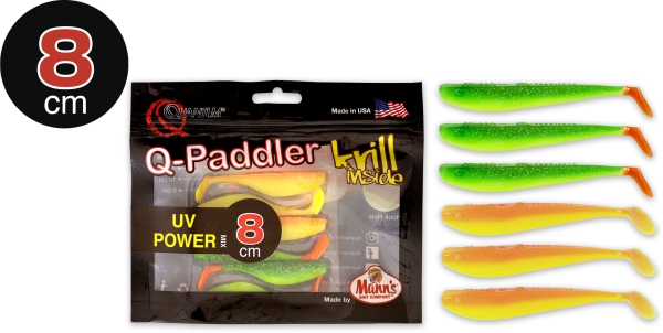 QUANTUM Q-Paddler Krill inside 8cm - Power Packs UV Power Mix Krill 6Stück