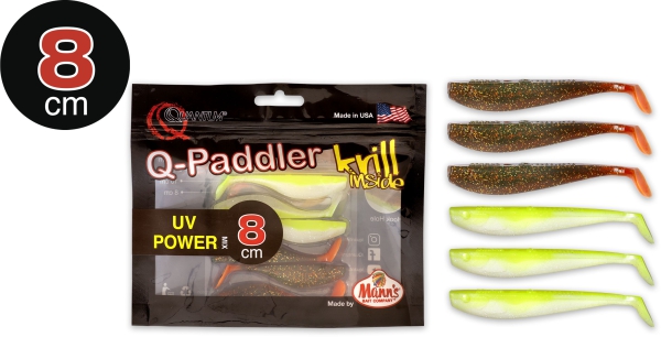 QUANTUM Q-Paddler Krill inside 8cm - Power Packs UV Power Mix Krill 6Stück