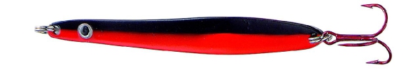 DEGA Lars Hansen Slash Meerforellenblinker 10cm - 26g - schwarz-rot