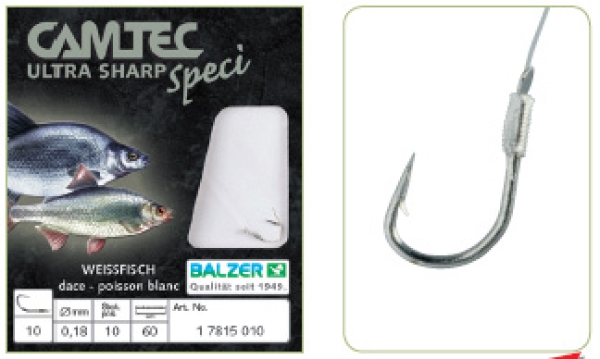 BALZER CAMTEC Speci Weissfisch silber .- Brassenhaken Plötzenhaken