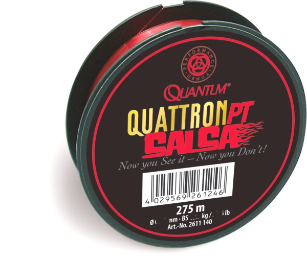 QUANTUM Quattron Salsa 275m 0,18mm 2,80kg transparent rot